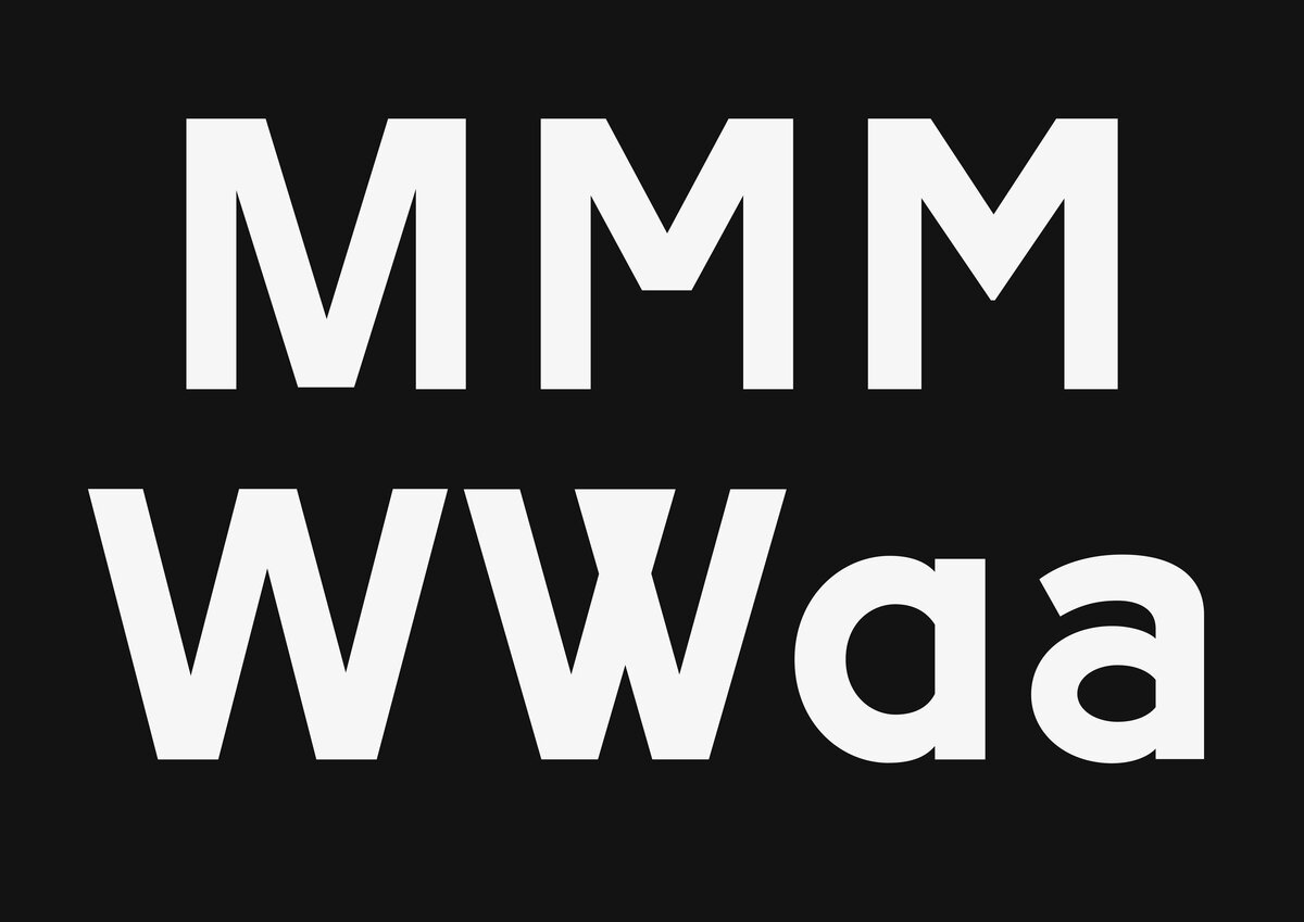 Font design work in progress