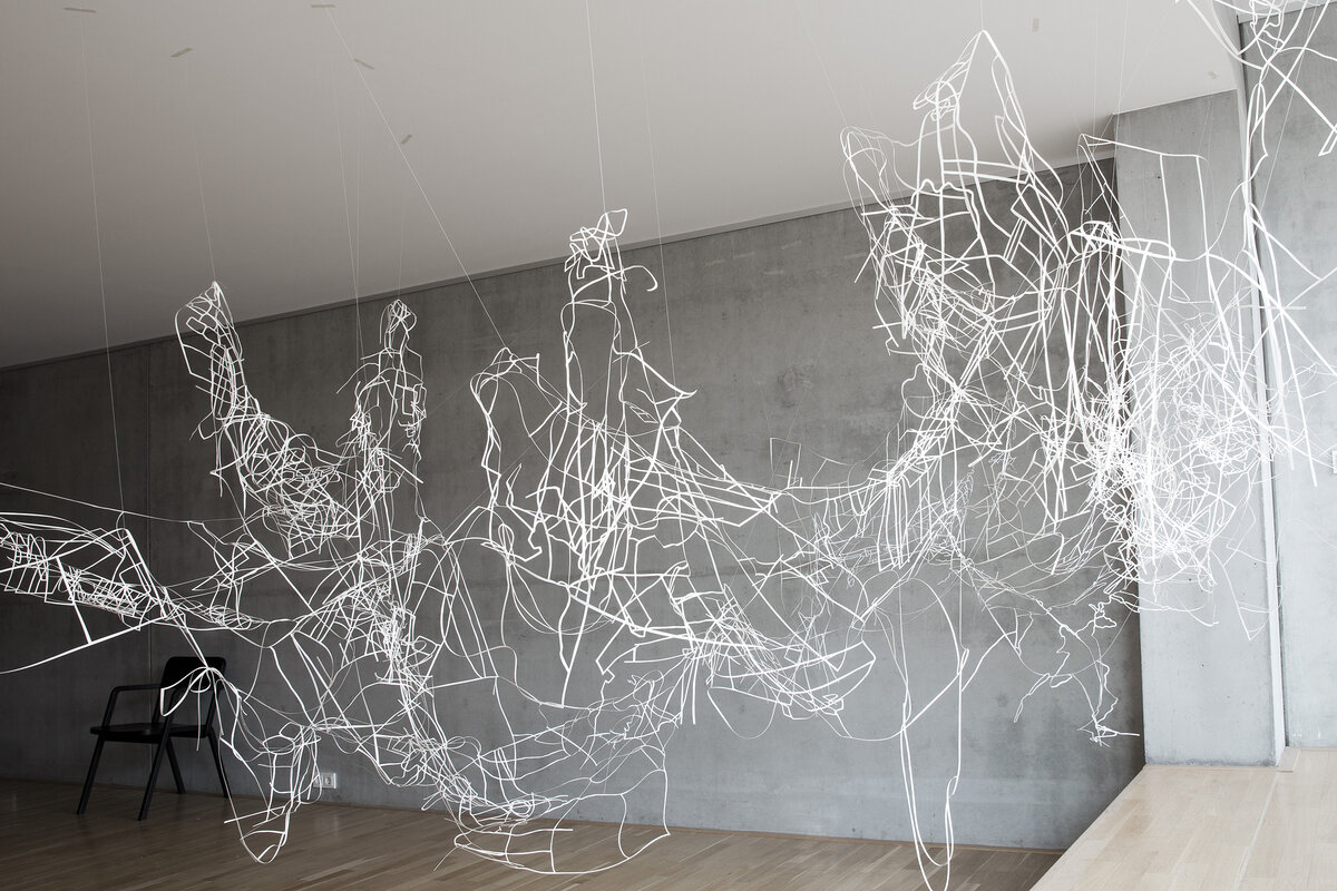 Paper installation by Sandra Kühne